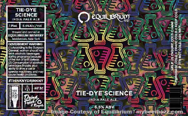 Equilibrium Brewery Tie Dye Science 4 pack 16 oz. - Petite Cellars