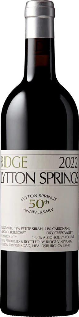 Ridge Vineyards Lytton Springs 2022 750ml - Rye Brook Wine