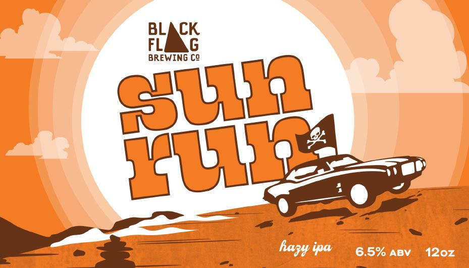 Black Flag Brewing Sun Run 6 pack 12 oz. - Petite Cellars