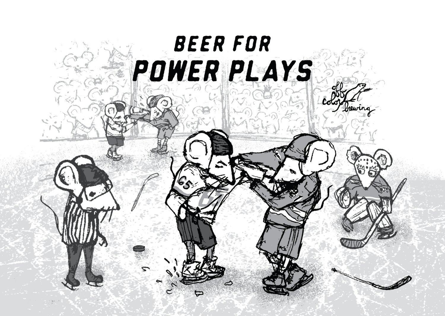 Off Color Beer For Power Plays 4 pack 16 oz. - Petite Cellars