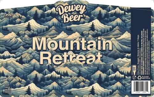 Dewey Beer Company Mountain Retreat 4 pack 16 oz. - Petite Cellars