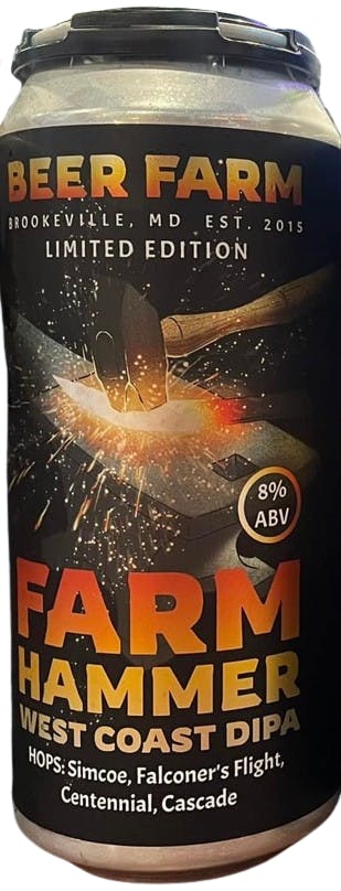 The Brookeville Beer Farm Farm Hammer 4 pack 16 oz. Can - Petite Cellars