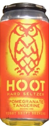 Night Shift Brewing Hoot Pomegranate Tangerine Hard Seltzer 4 pack 16 oz. Can