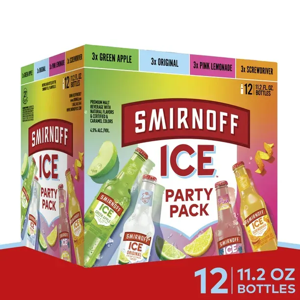 Smirnoff Ice Party Pack 12 pack 12 oz. Bottle - Allendale Wine Shoppe