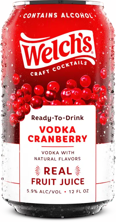 Welch's Vodka Cranberry Transfusion 4 pack 12 oz. Can - Yankee Spirits
