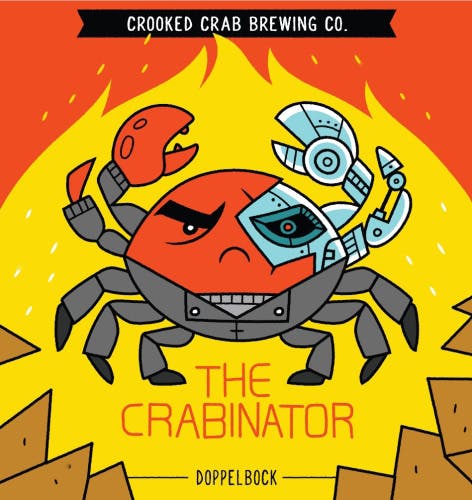 Crooked Crab Brewing Co. The Crabinator 4 pack 16 oz. - Petite Cellars