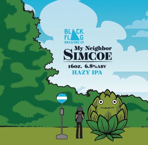 Black Flag Brewing My Neighbor Simcoe 4 pack 16 oz. - Petite Cellars