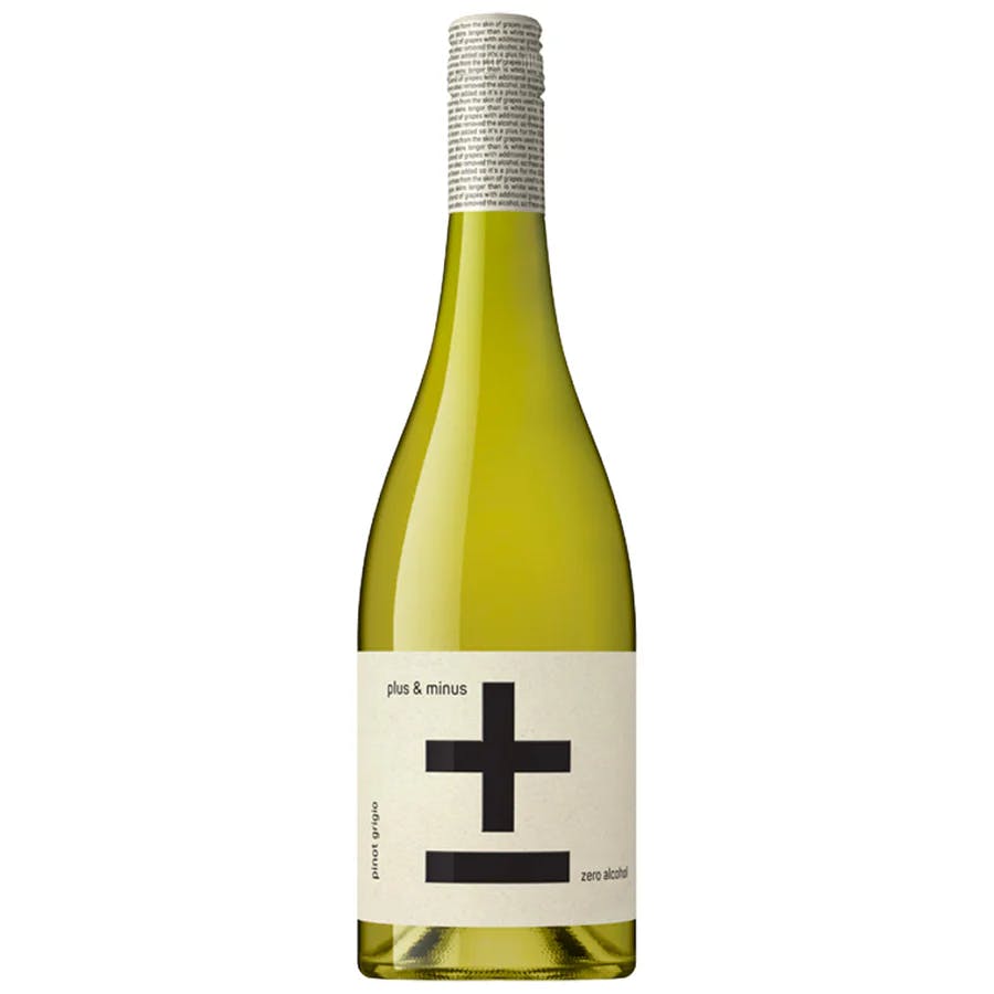 Plus & Minus Pinot Grigio Non Alcoholic 750ml - Yankee Spirits