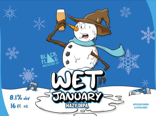 Black Flag Brewing Wet January 4 pack 16 oz. - Petite Cellars