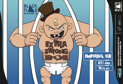 Black Flag Brewing Extra Strong Boi 4 pack 16 oz. - Petite Cellars