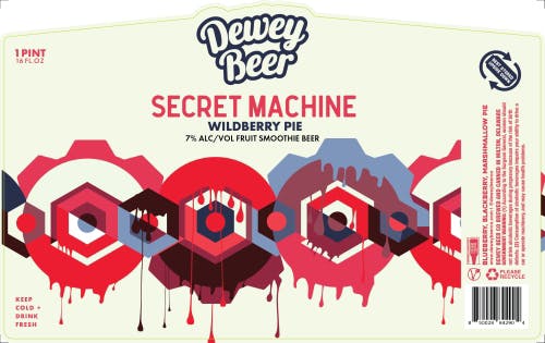 Dewey Beer Company Secret Machine - Wildberry Pie 4 pack 16 oz. - Petite Cellars