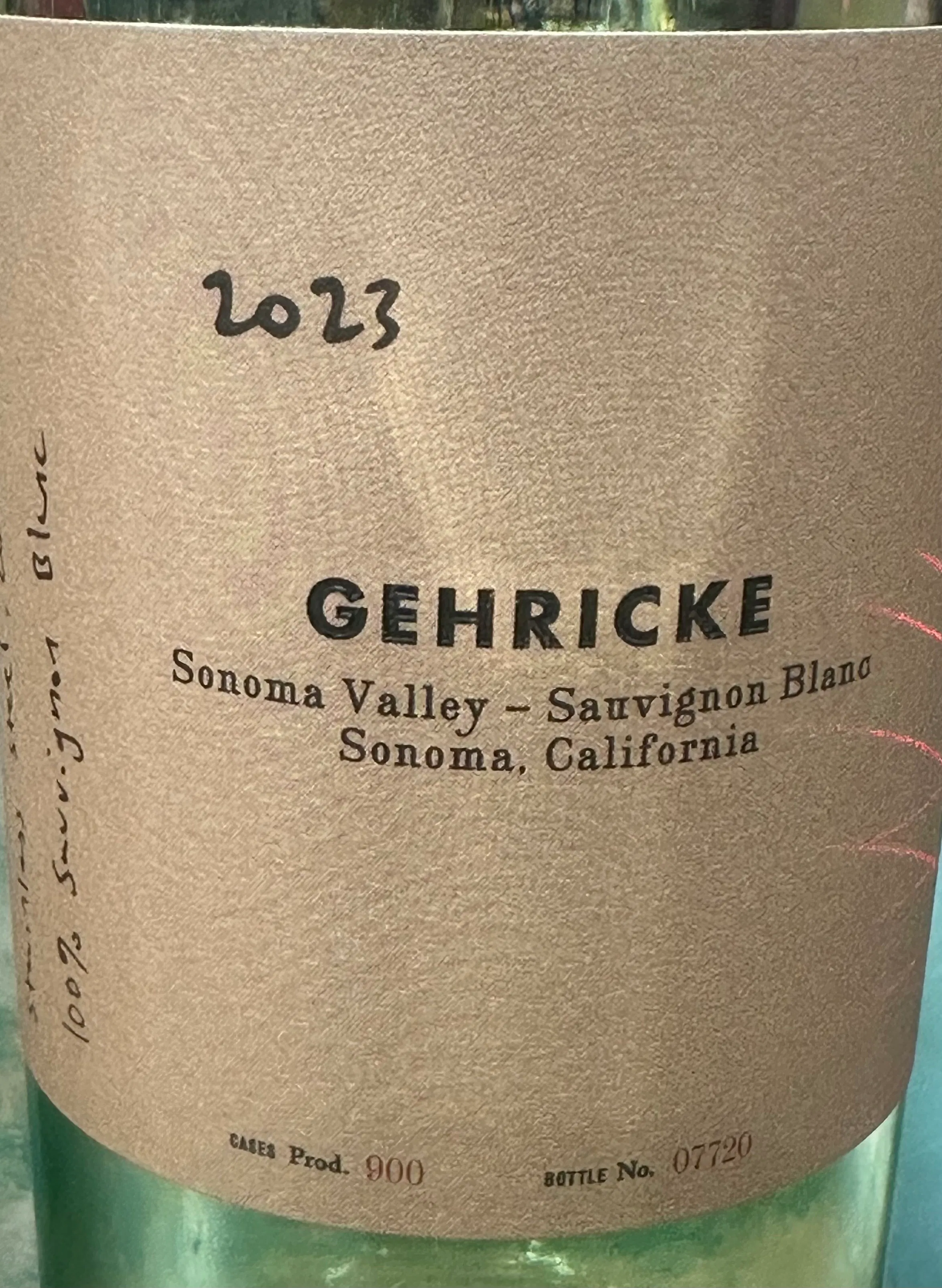 Gehricke Sonoma Mountain Sauvignon Blanc 2023 750ml - Allendale