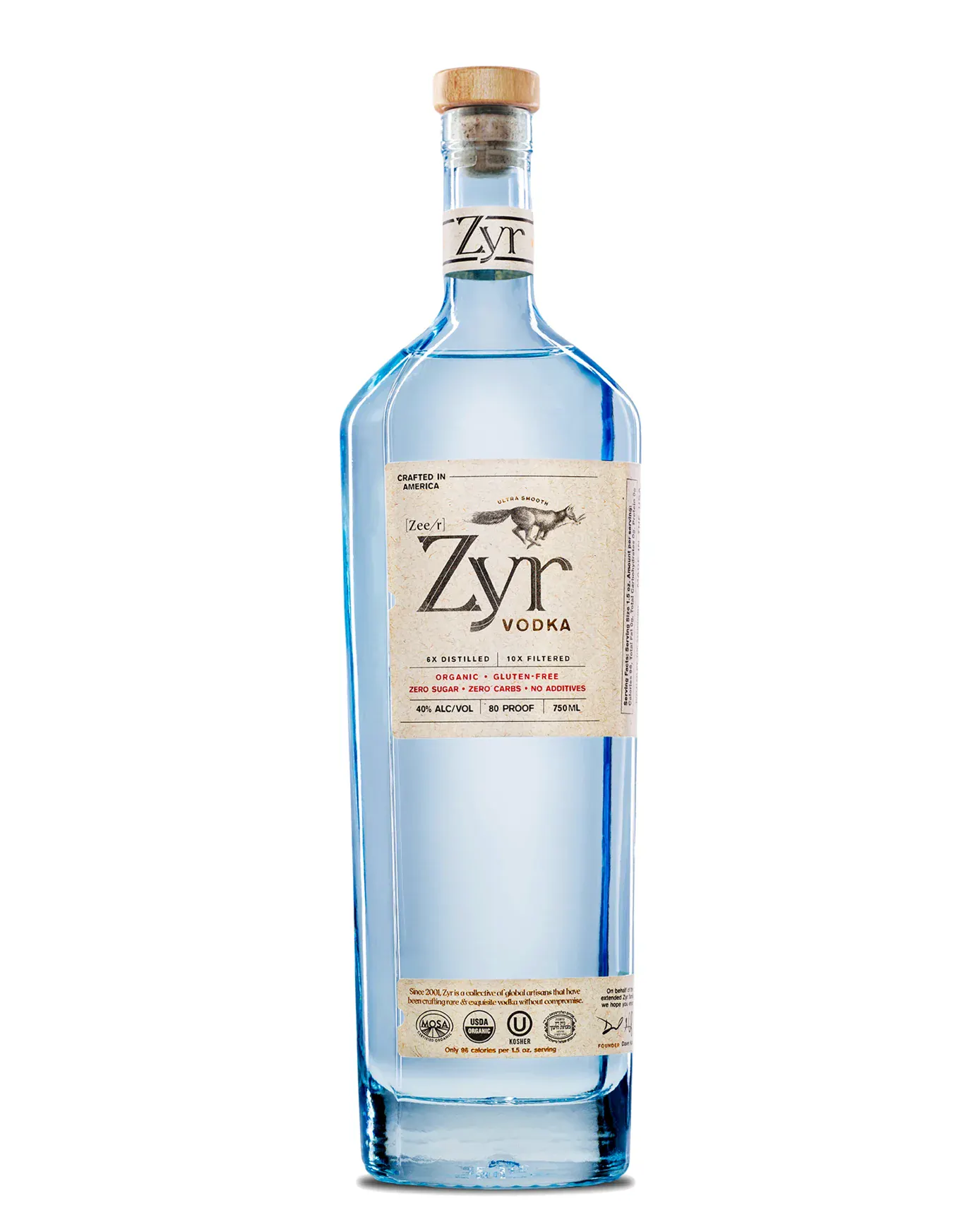 Zyr Ultra Smooth American Vodka 1L - Allendale Wine Shoppe