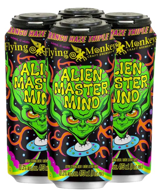 Flying Monkeys Alien Master Mind 4 pack 16 oz. Can - Chris