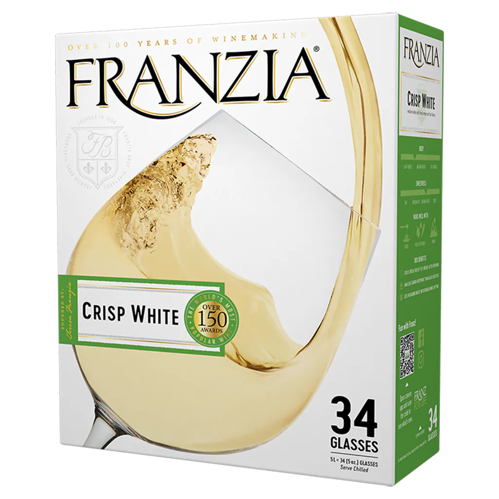 Franzia Crisp White 5L Box - Yankee Spirits