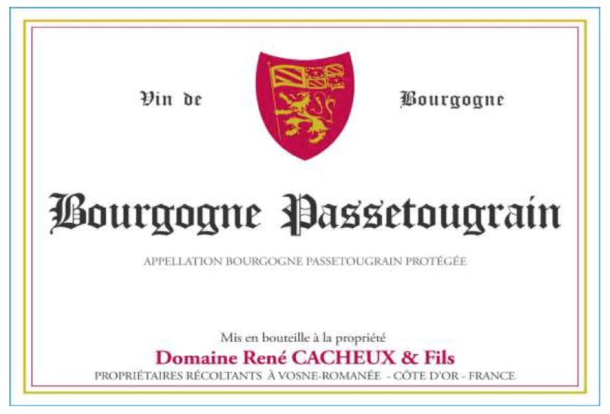 Domaine Rene Cacheux Bourgogne Passetoutgrain 2023 750ml - Yankee
