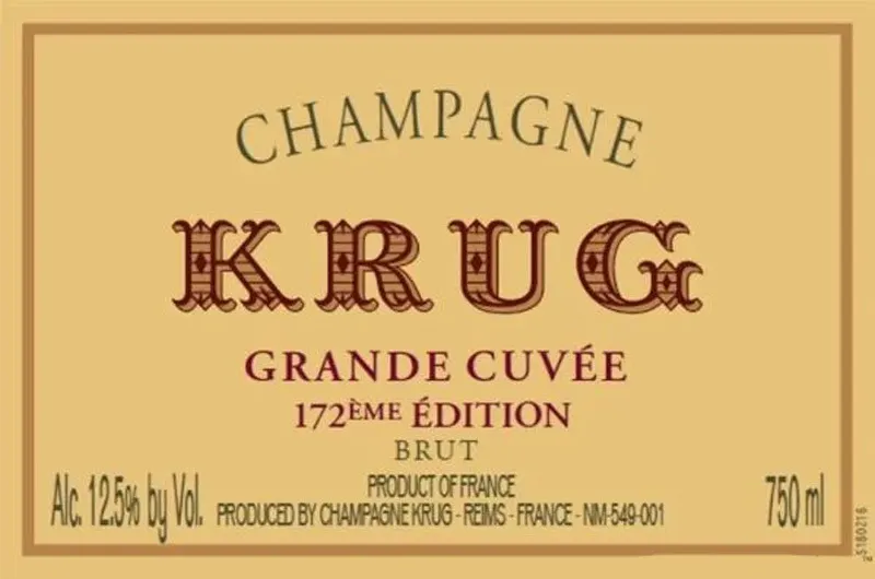 Krug Grande Cuvée 172ème Édition Brut 750ml - Bottle Shop of 