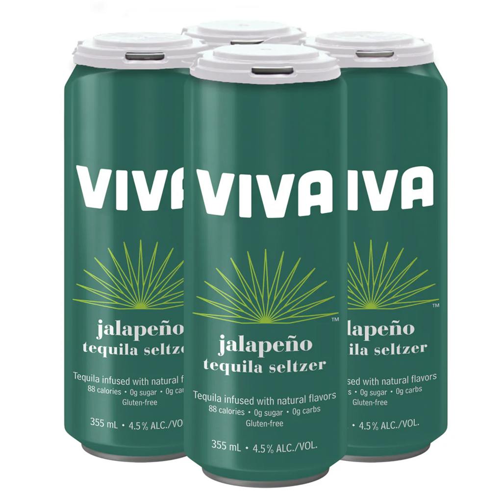 Viva Jalapeño Tequila Seltzer 4 pack 12 oz. Can - Yankee Spirits