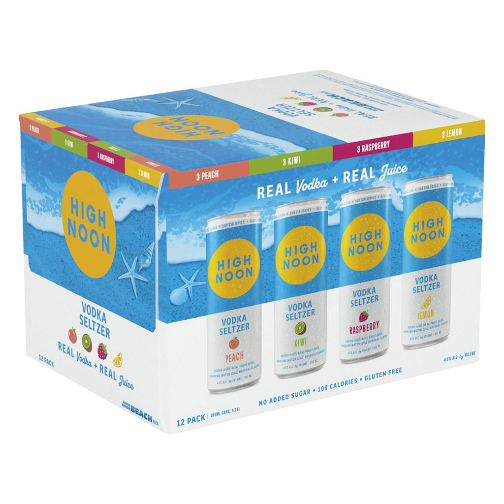 High Noon Spirits Beach Variety Pack 12 pack 12 oz. Can - Yankee