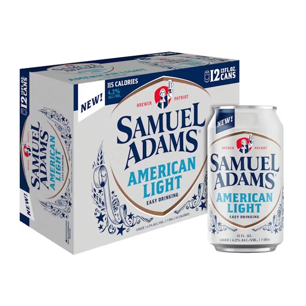 Samuel Adams American Light 12 pack 12 oz. Can - Yankee Spirits