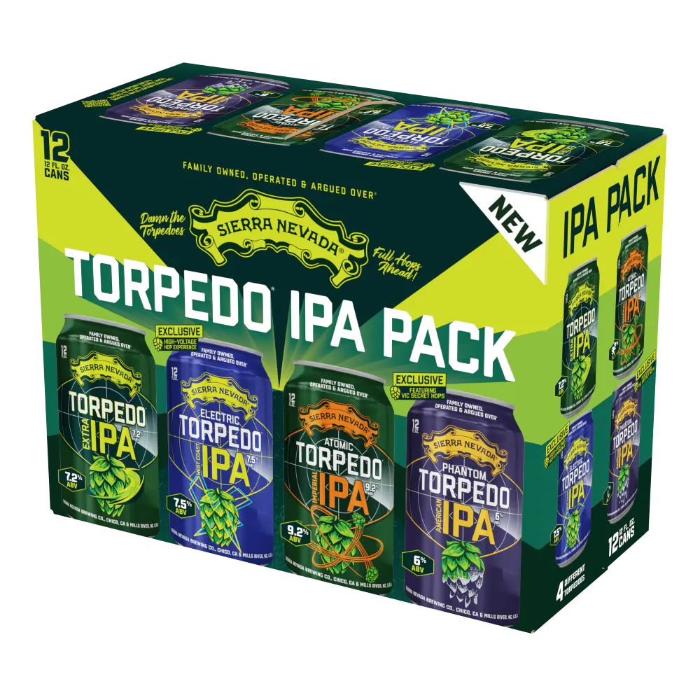 Sierra Nevada Torpedo IPA Pack 12 pack 12 oz. Can - Yankee Spirits