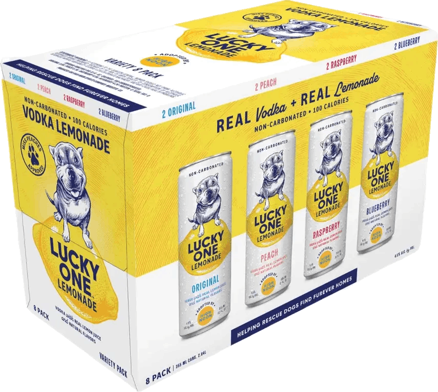 Lucky One Lemonade Lemonade 8 pack 12 oz. Can - Yankee Spirits