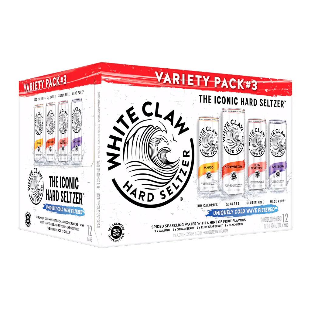 White Claw Variety Pack Flavor Collection #3 12 pack 12 oz. Can