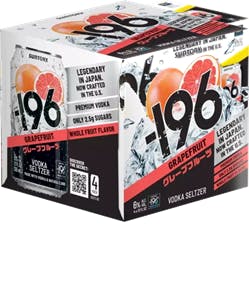 196 Grapefruit Vodka Seltzer 4 pack 12 oz. Can - Yankee Spirits