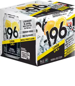 196 Lemon Vodka Seltzer 4 pack 12 oz. Can - Yankee Spirits