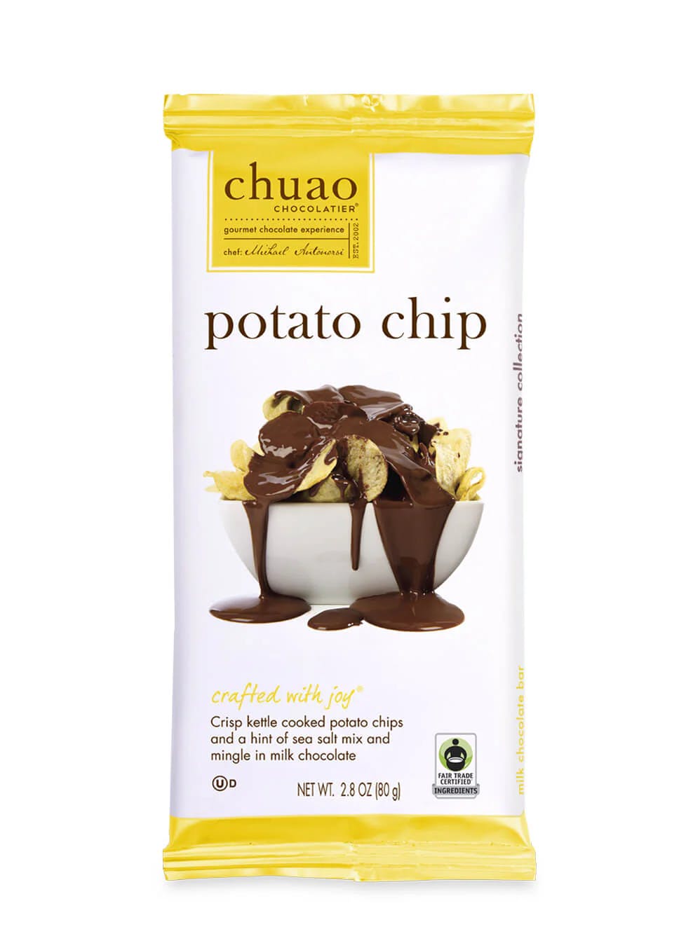 Chuao Chocolatier CHUAO CHOCOLATE POTATO CHIP BAR 2.8oz 2.8 oz