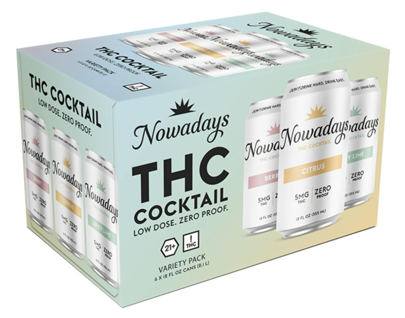 Nowadays Variety Pack 10MG THC 6 pack - Vine Republic