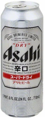Asahi Super Dry Rice Lager 24 oz. Can