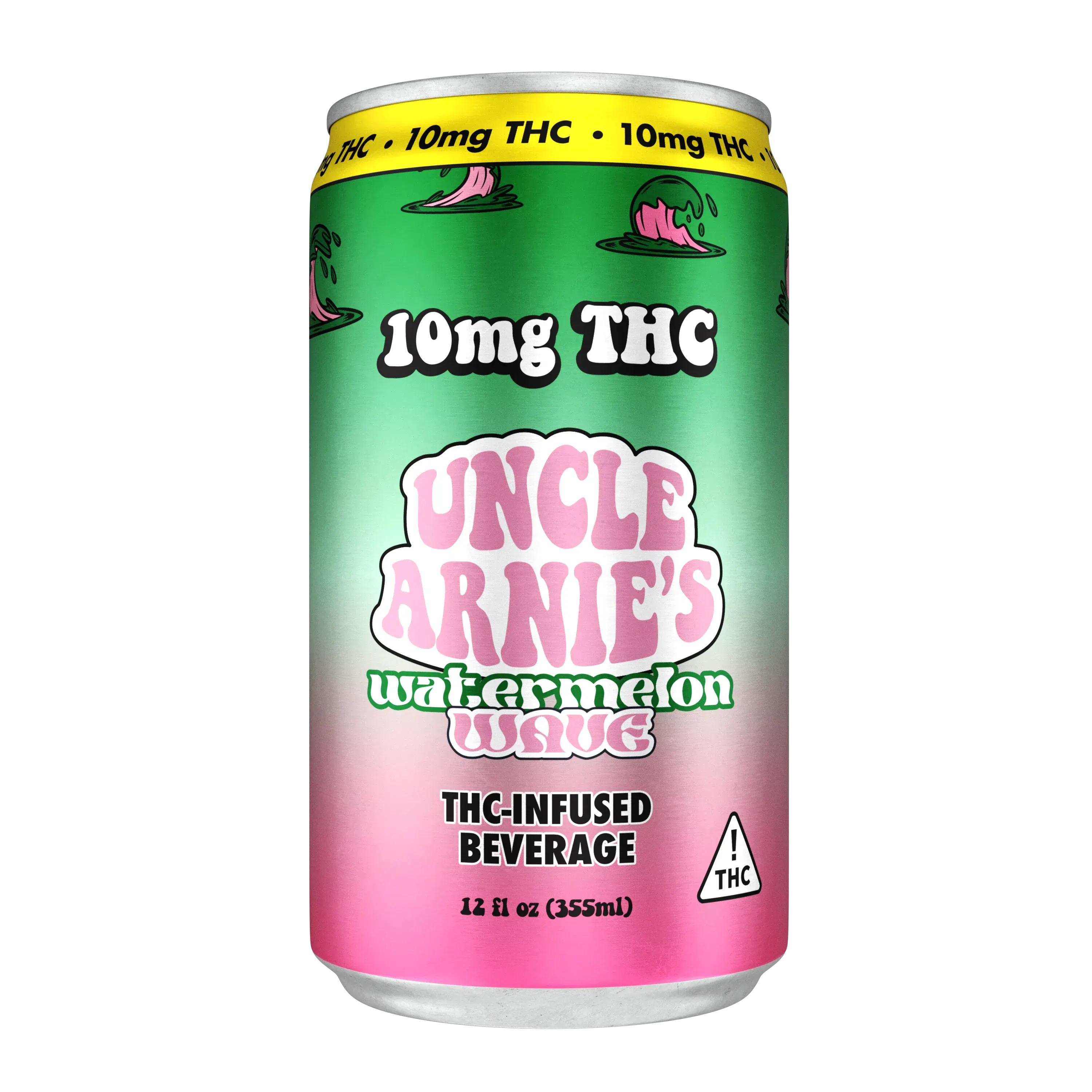 Uncle Arnie's Watermelon Wave 10mg THC Infused Beverage 4 pack Can