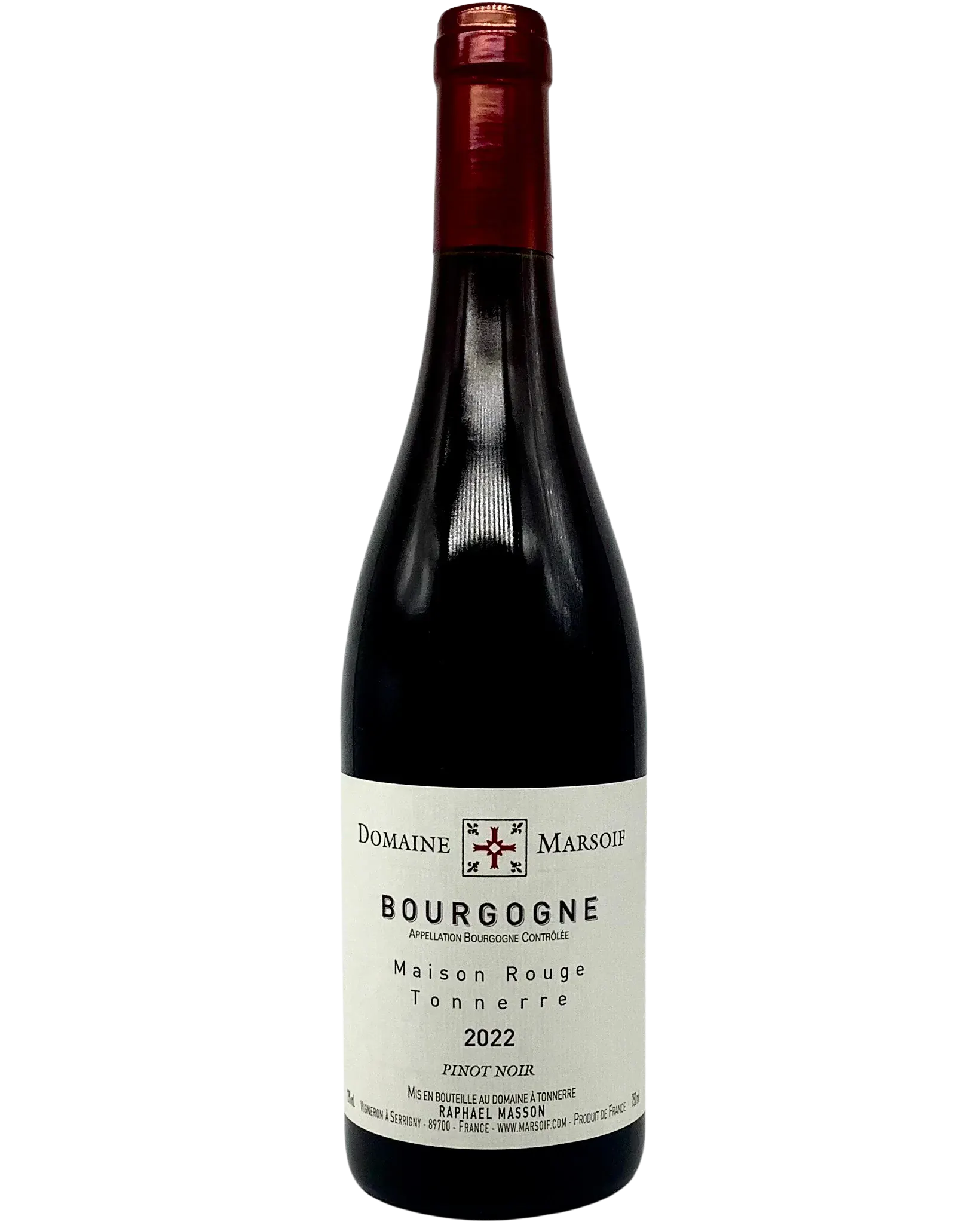 Domaine de Marsoif Bourgogne Pinot Noir Maison Rouge Tonnerre 2023 750ml -  Hoboken Vine