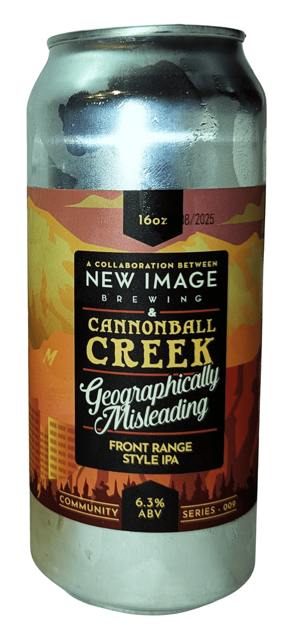 New Image Brewing Geographically Collab with Cannonball Creek Brewing 4 pack 16 oz. Can
