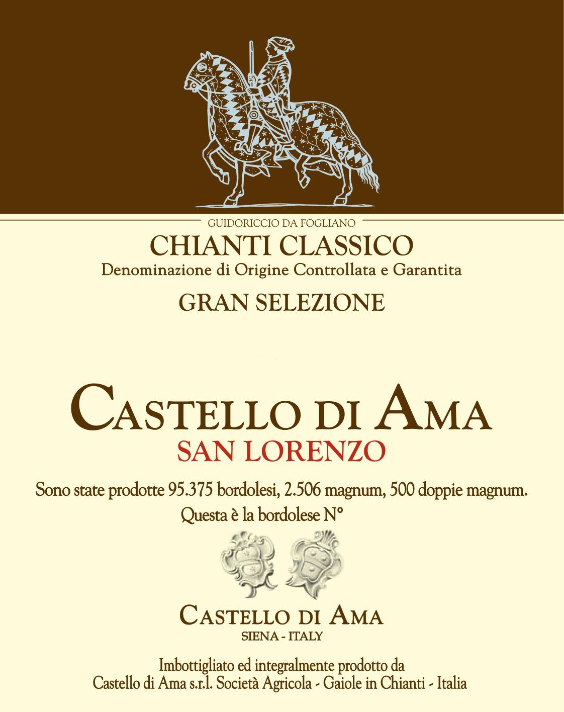 Castello di Ama Chianti Classico Gran Selezione San Lorenzo 2021 750ml