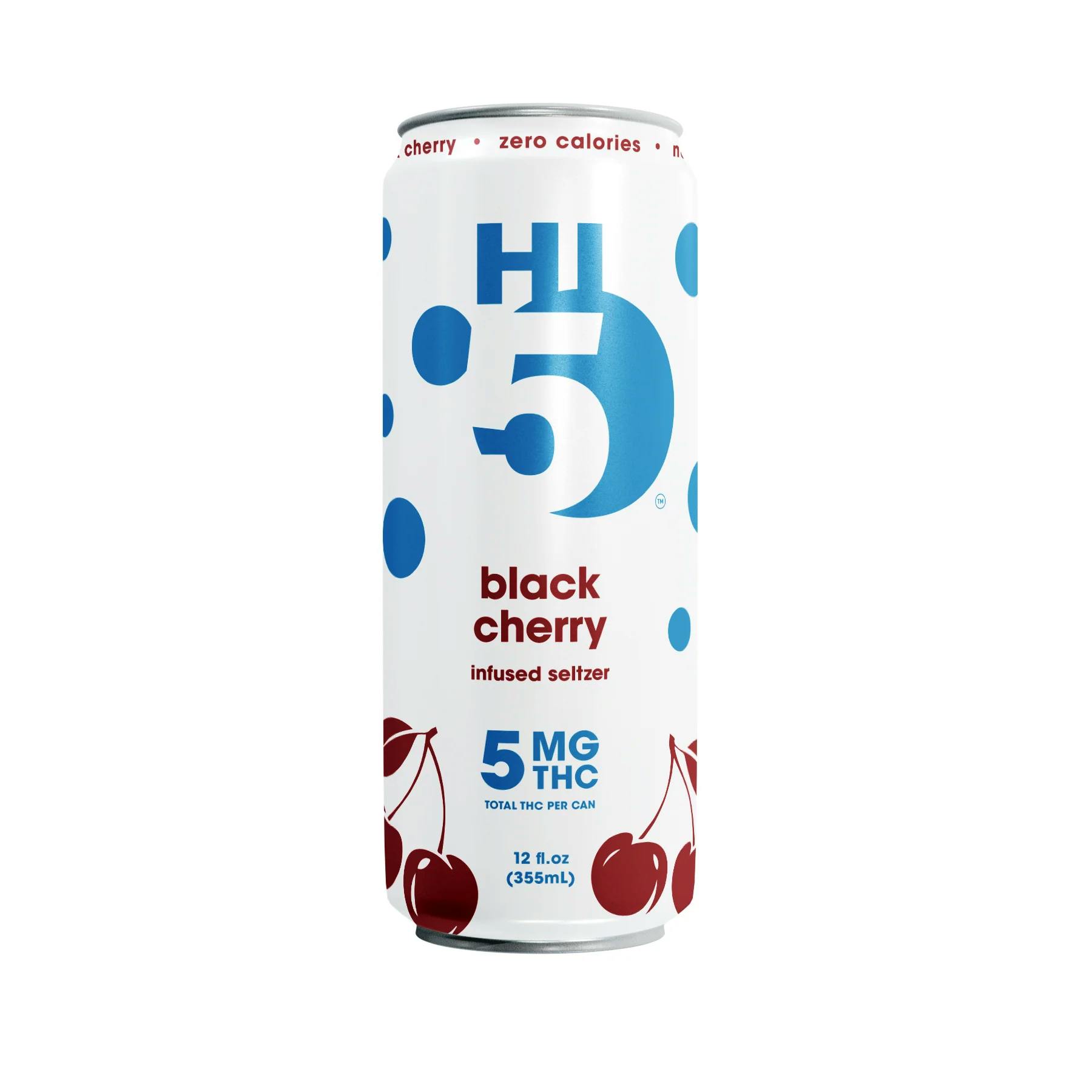 Hi Seltzer Black Cherry 5mg THC 4 pack 12 oz. Can - Hoboken Vine