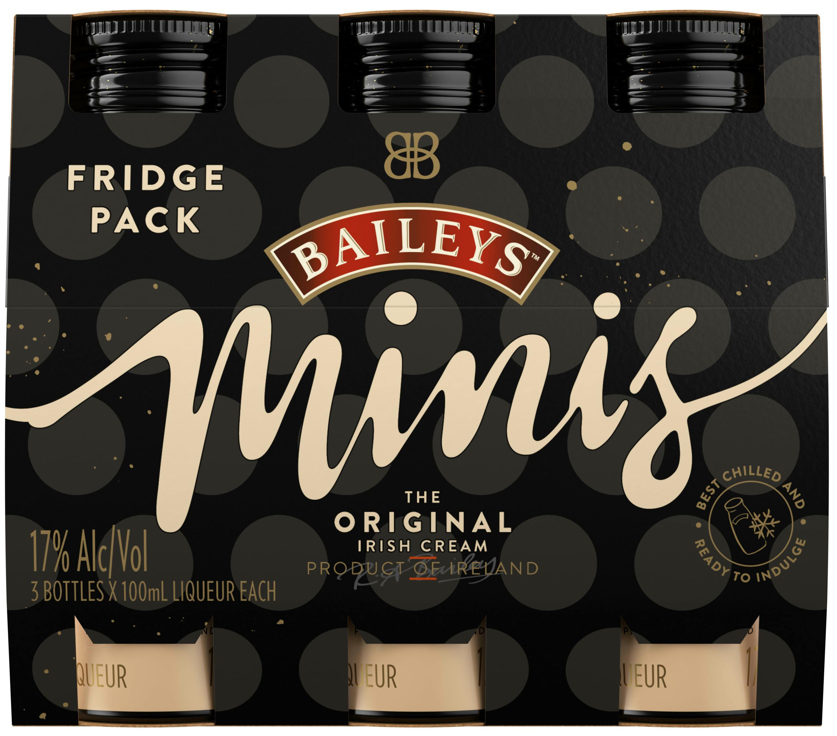 Baileys Original Irish Cream 3 pack 100ml Plastic Bottle