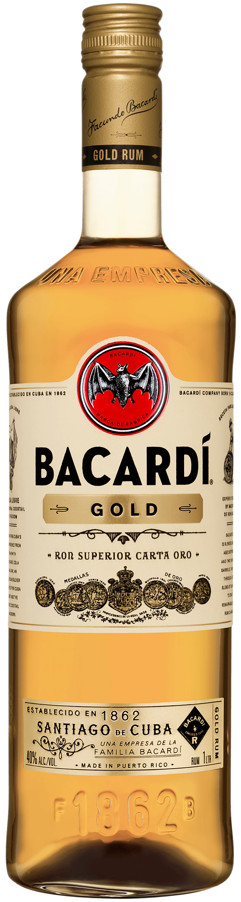 Bacardi Gold Rum 1L