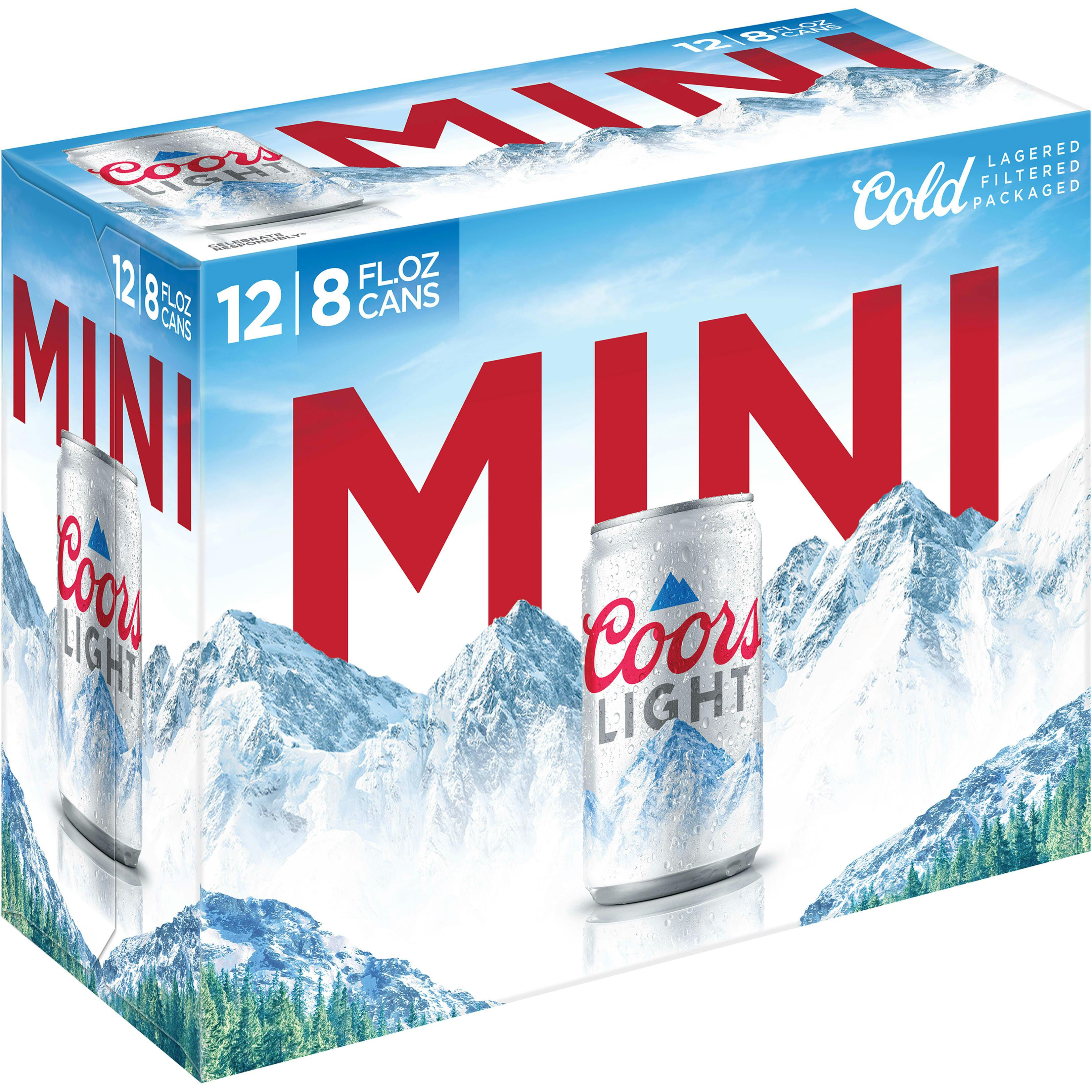 Coors Light 12 pack 8 oz. Can - Yankee Spirits