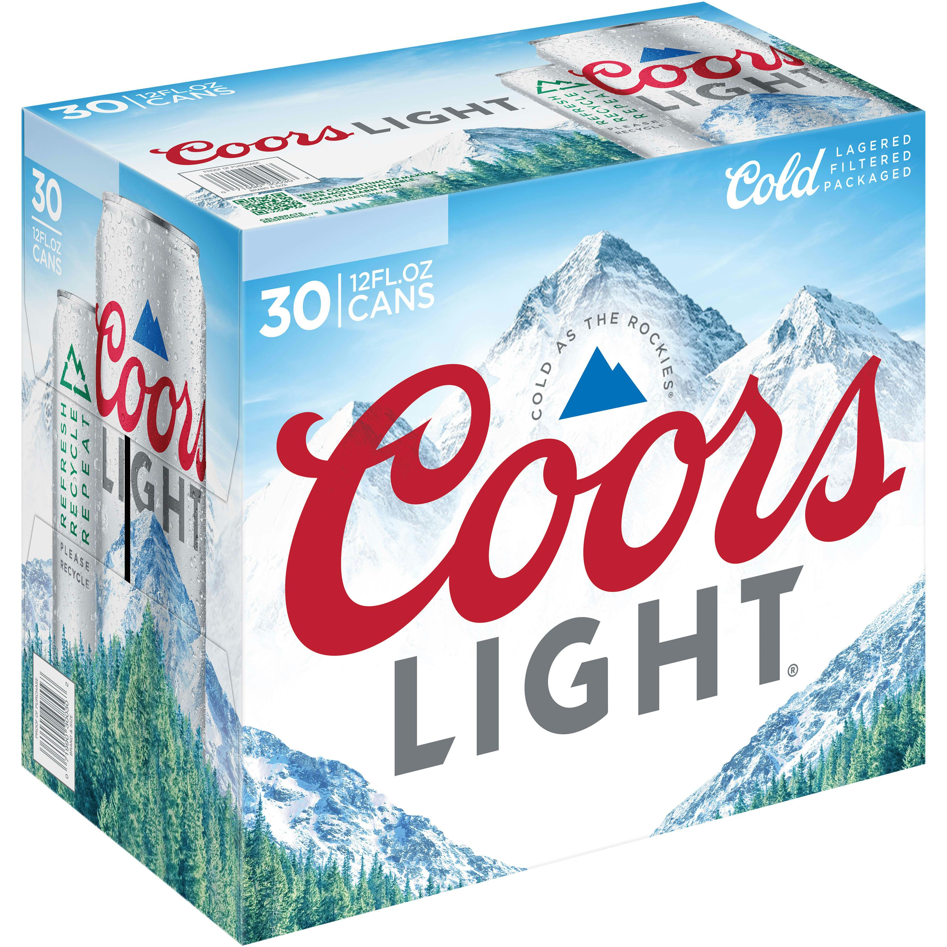 Coors Light 30 pack 12 oz. Can