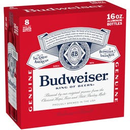 Budweiser Beer 8 pack 16 oz. Can - Order Liquor Online