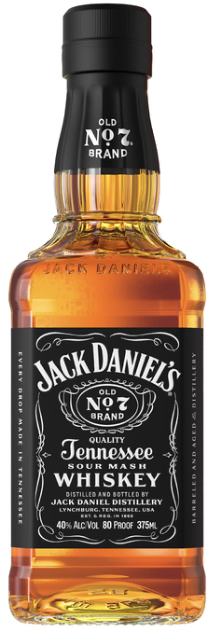 Jack Daniel's Black Label Old No. 7 375ml Plastic Bottle - Order