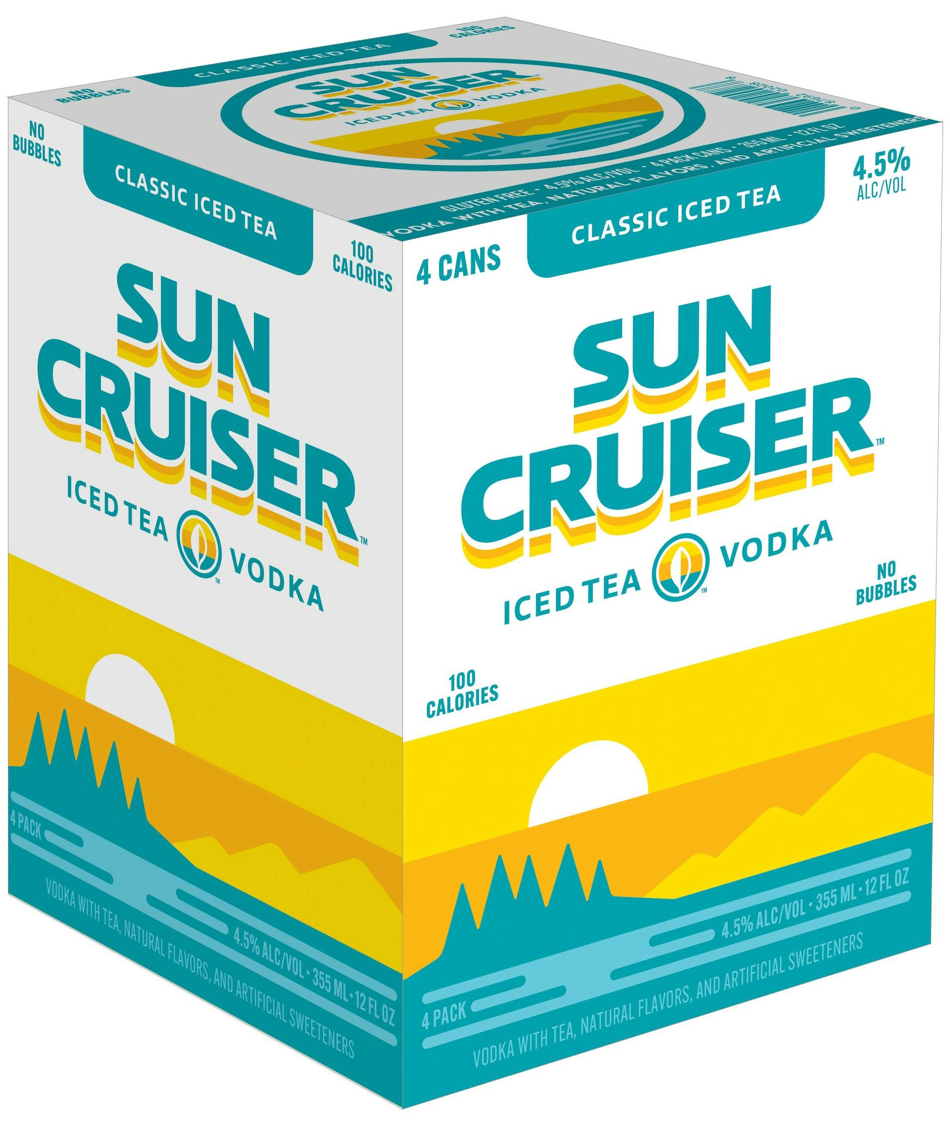 Sun Cruiser Iced Tea Vodka 4 pack 12 oz. Can - Yankee Spirits