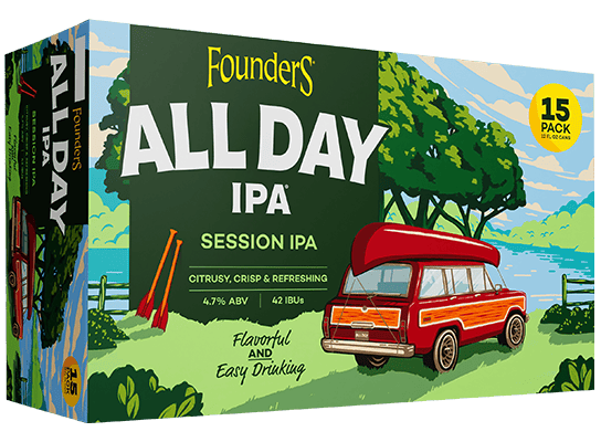Founders Brewery All Day IPA 15 pack 12 oz. Can