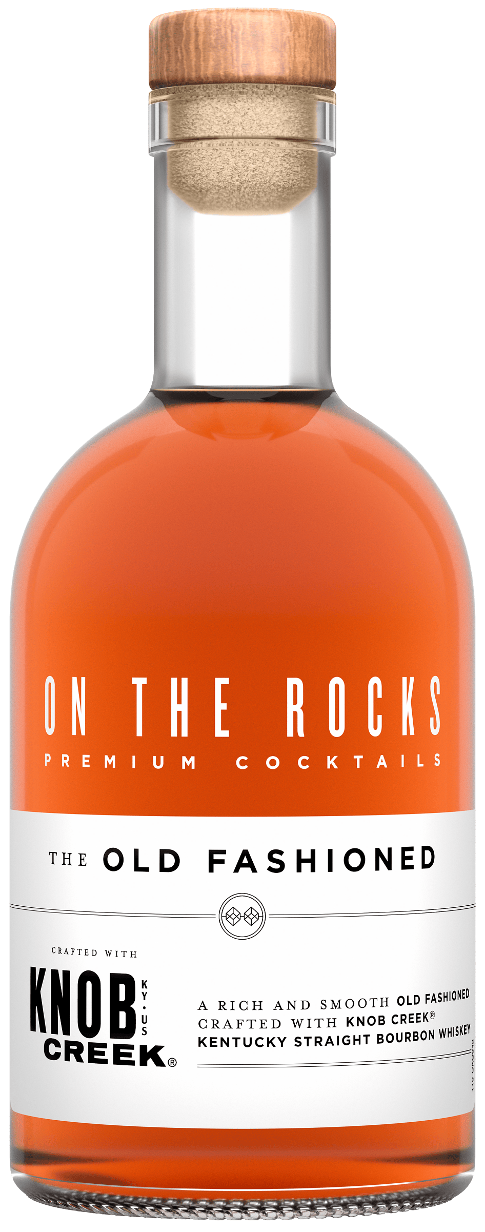 On The Rocks Premium Cocktails The Old Fashioned Cocktail with Knob Creek Bourbon 375ml