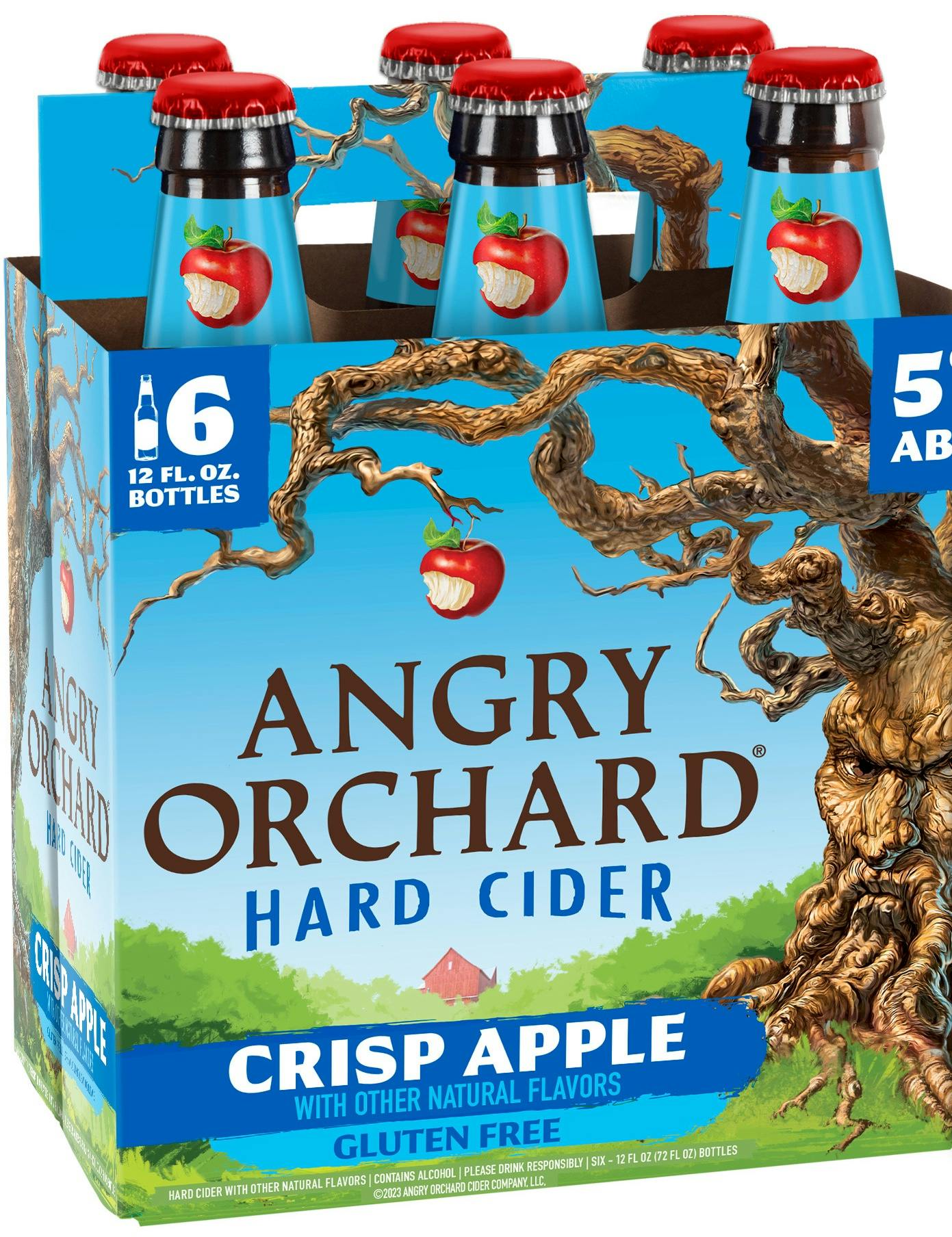 Angry Orchard Crisp Apple Hard Cider 6 pack 12 oz. Bottle - Yankee