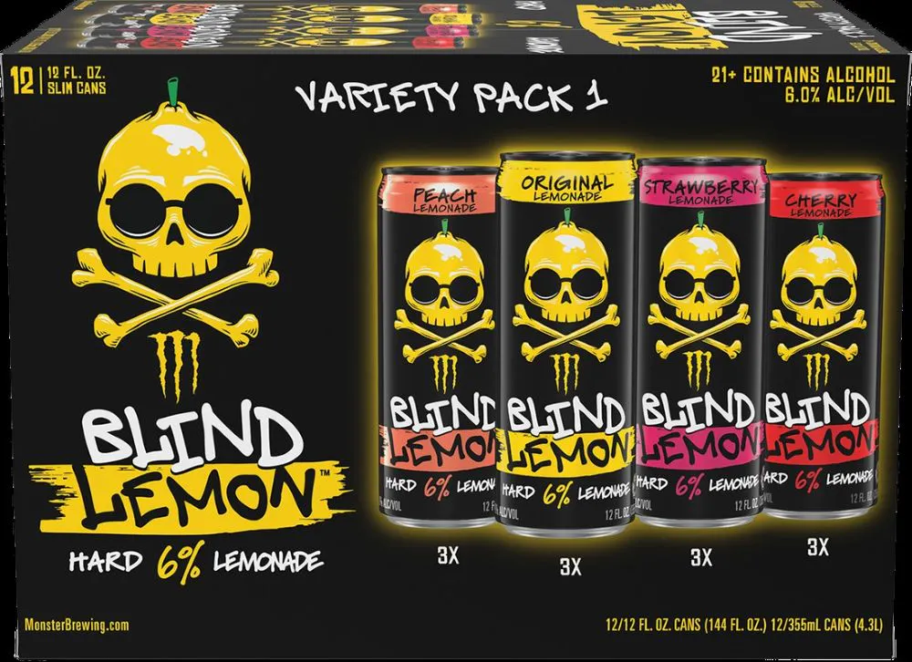 Monster Hard Blind Lemon Variety Pack 12 pack 12 oz. Can - Yankee