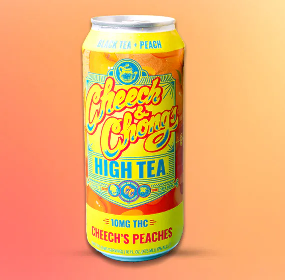 CHEECH & CHONG HIGH TEA 10 MG CHEECH'S PEACHES 16 OZ CAN 16OZCAN