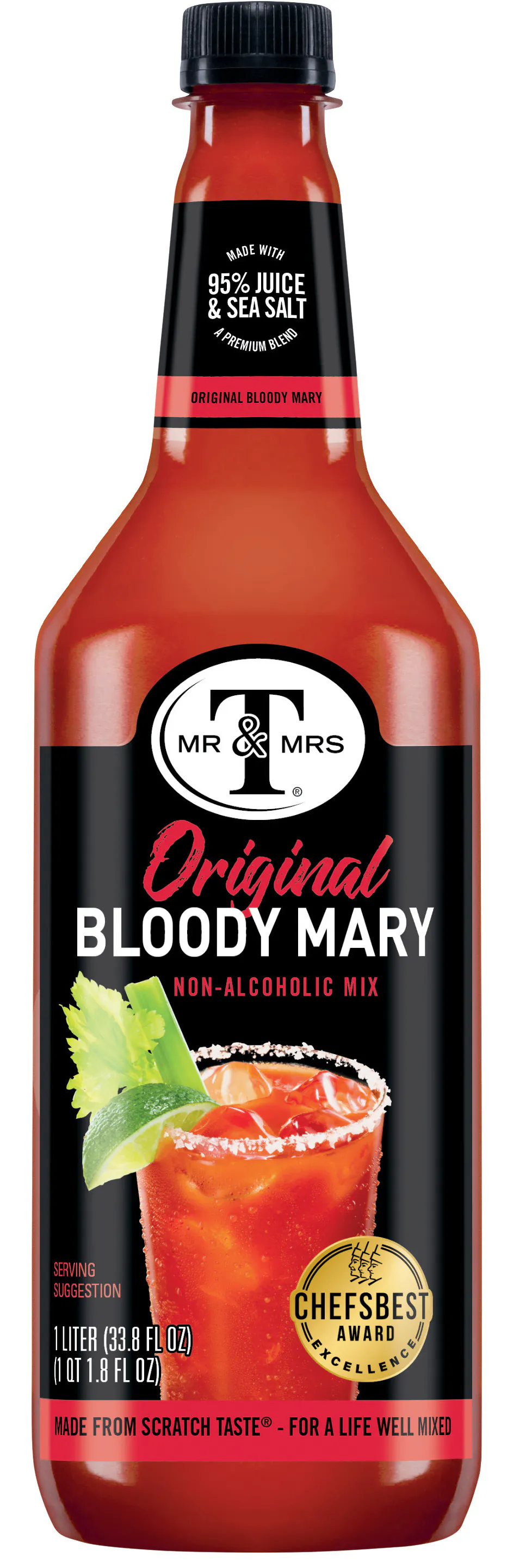Mr & Mrs T Original Bloody Mary Mix 1L Plastic Bottle - Allendale
